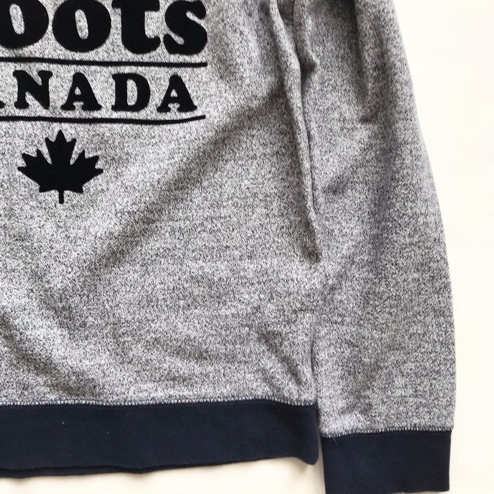 Roots Canada Cabin velvet logo sweatshirt EUC XXL(13-14Y) - Picture 3 of 5